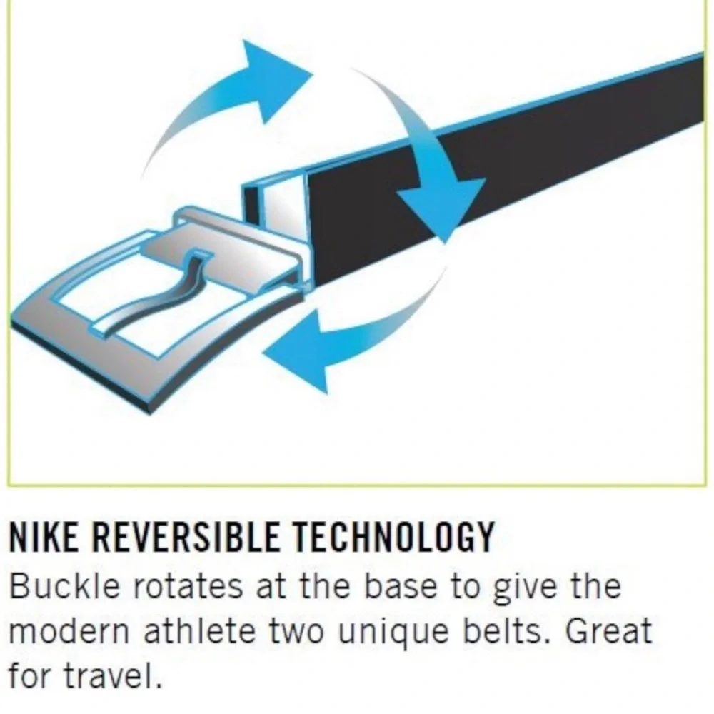 Nike Men's Reversible Classic Belt black/Grey Size
32 Small Leather - Picture 12 of 13